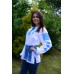 Embroidered blouse "Sky Blue"
